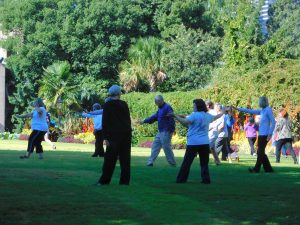 Many garden visitors were not expecting the event