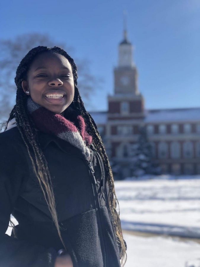 Freshman Jordan Jones at Howard University.