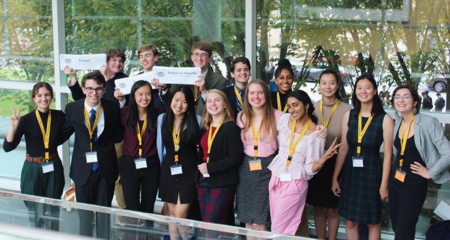 Chamblee's Model UN team poses after a successful conference at Georgia Tech.