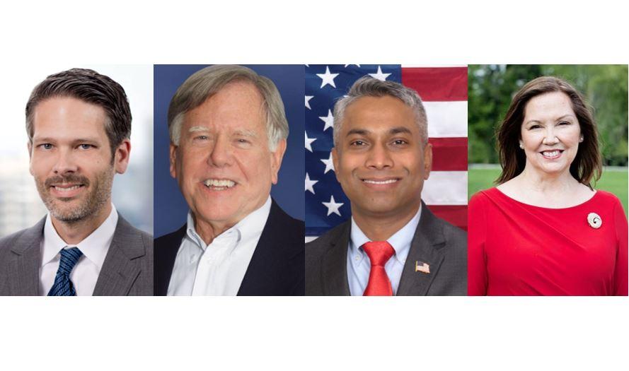 The candidates in Doraville’s 2019 mayoral race. From left to right, Joseph Geierman, Tom Hart, MD Naser, and incumbent Mayor Donna Pittman.