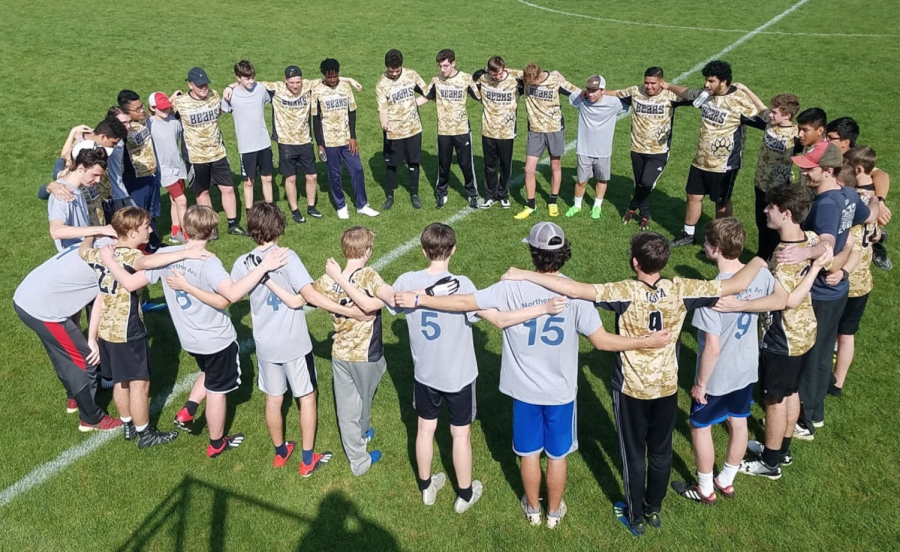 Chamblee players in a spirit circle during the 2019 Spring season, according to their website.