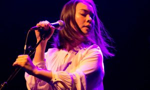 Mitski Miyawaki, known by her stage name Mitski, performs with fervor. 