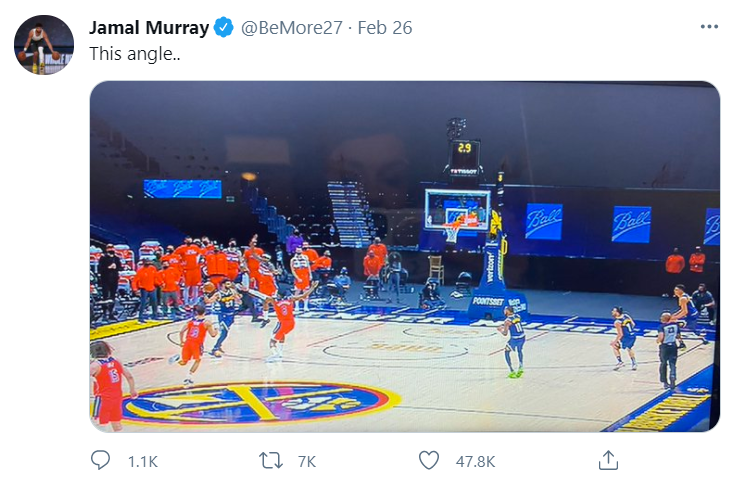 Nuggets guard Jamal Murray’s tweet after catastrophic loss to Wizards