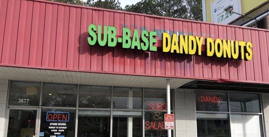 Dandy Donuts, a local Chamblee restaurant and donut shop.