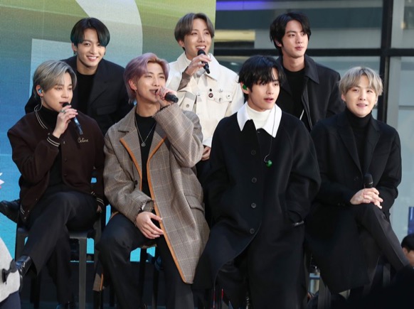 BTS, the most widely renown K-pop group around the world currently, performs on the ‘Today’ Show at Rockefeller Plaza.