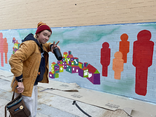 New Plaza Fiesta Mural Gives Back to the Community