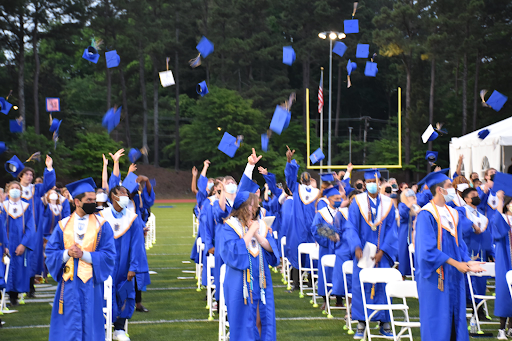 Students at last year’s graduation ceremony