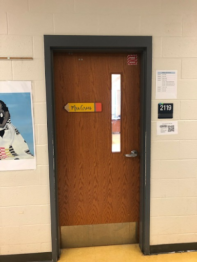 The door to Ms. Gross's room.