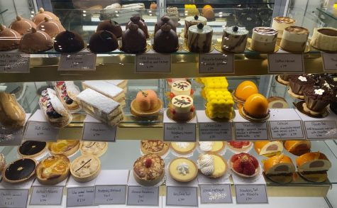 The pastry counter of St. Germain, a French patisserie near Atlantic Station. 
