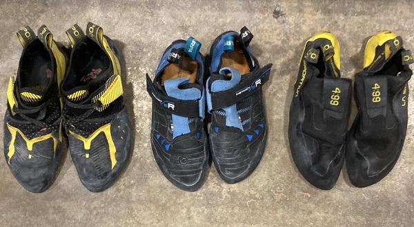 Some of the recommended shoes in this article. Photo by Miles Forshay