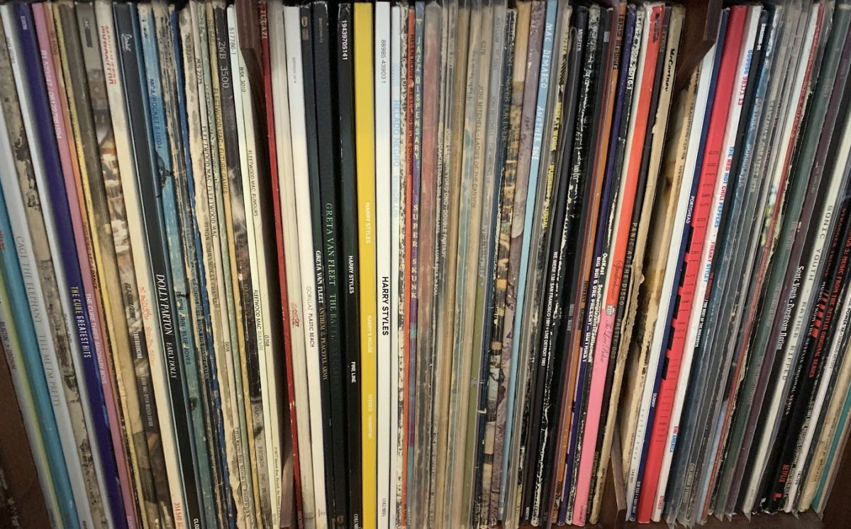 Some of the writers collection of records (not vinyls). Photo by Amalee McWaters