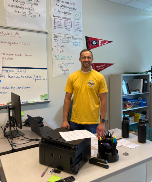 New math teacher Mr. Weddle. Photo Courtesy of Jackson Lee.
