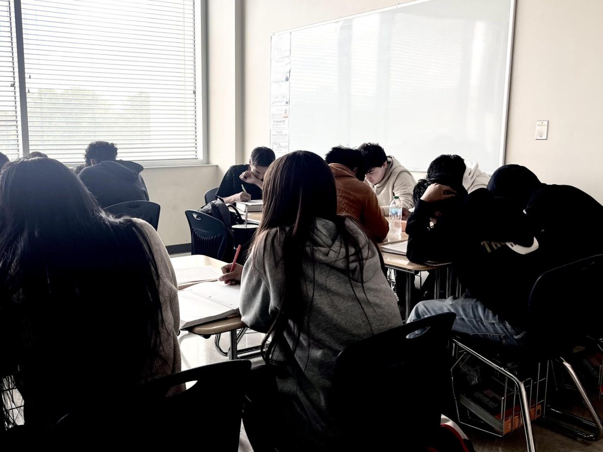 An Ms. Anita Cloud's ESOL class hard at work. Photo Courtesy of Ellie Owens.