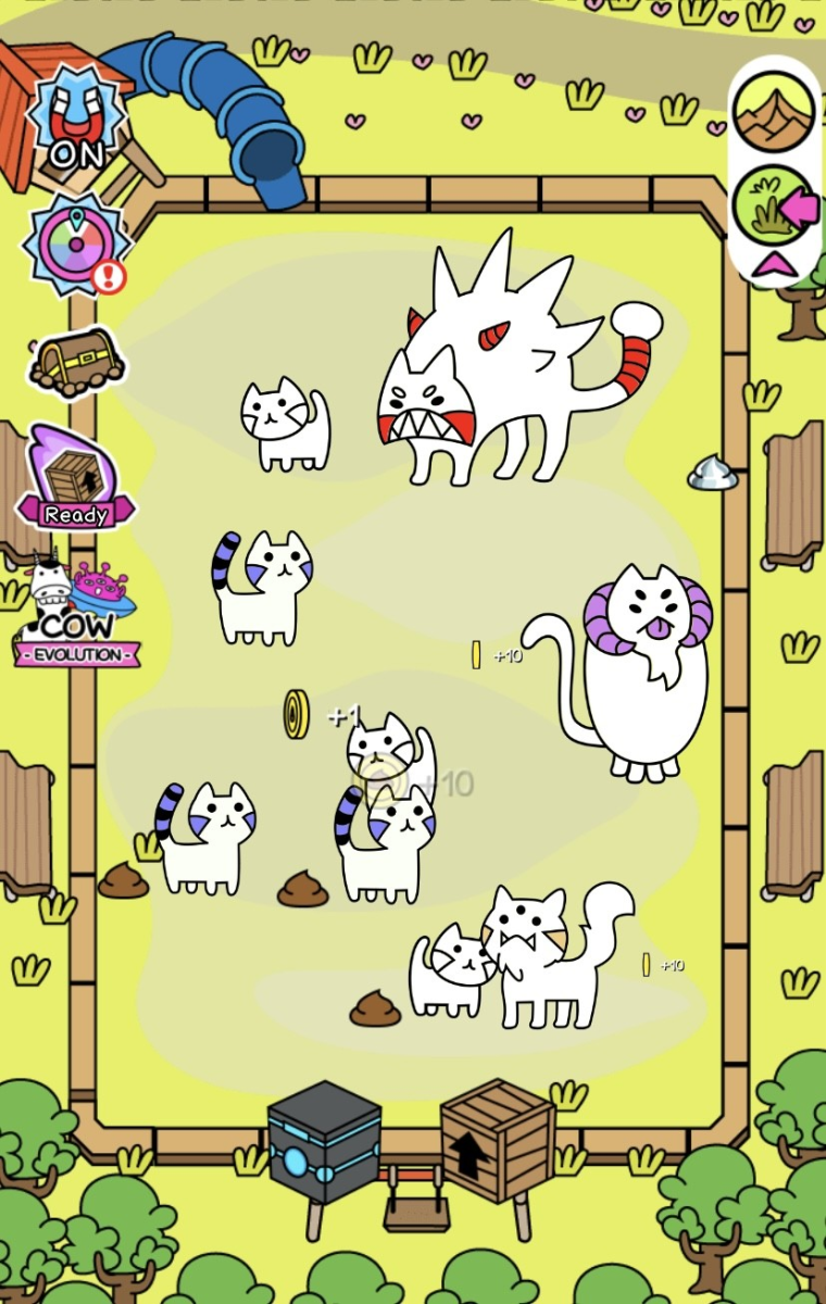 A screenshot of Cat Evolution by Sasha Lapayeva