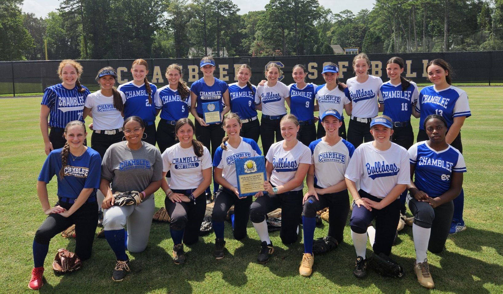 The CHS varsity softball team after the team won region. Photo credits to Stella Barton (‘24)