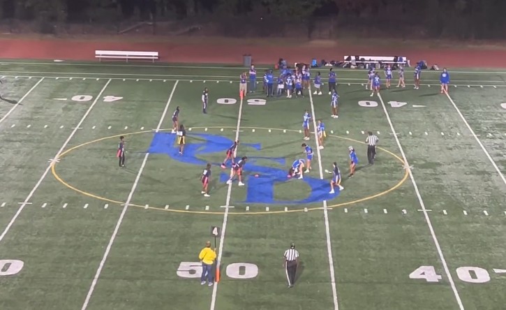 One of the Flag Football teams’ games. 
Photo Courtesy of @chambleeflagfootball on Instagram. 