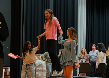 Theater Students practicing (Photo courtesy of Maya Vogel)

