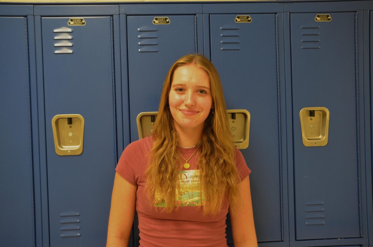 Ella King ('26), the founder and president of Chamblee Entrepreneurship club. Photo by Michael Bryant.