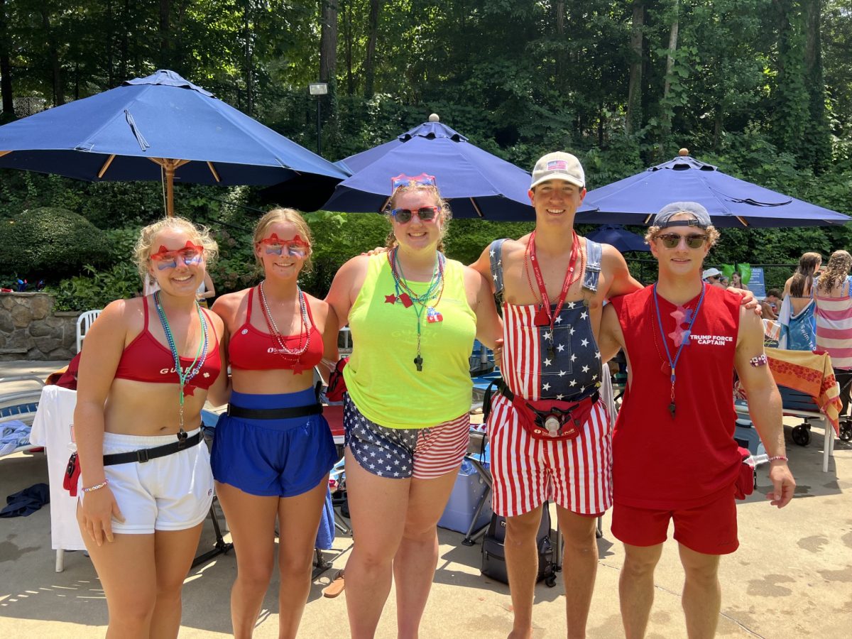 The author and her coworkers on the 4th of July. Photo courtesy of Mallory Williams.