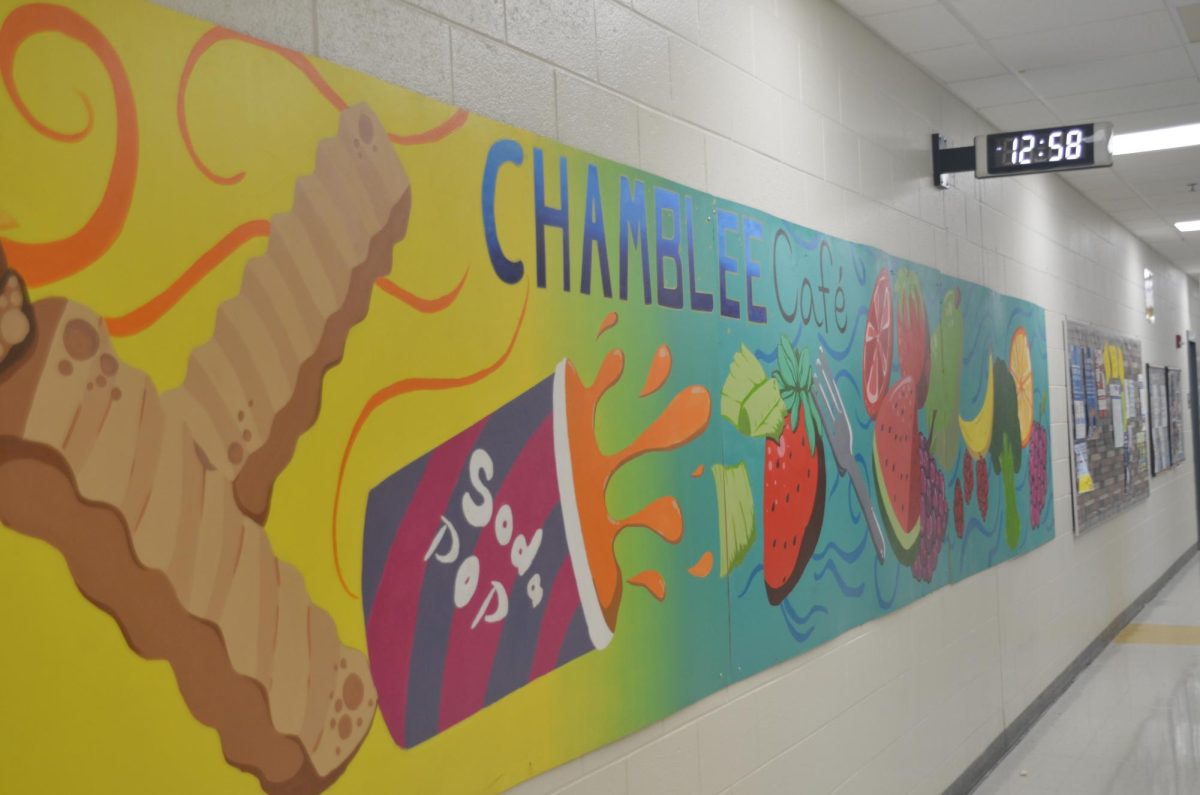 A photo of a Chamblee mural created by art club students. Photo by Michael Bryant.