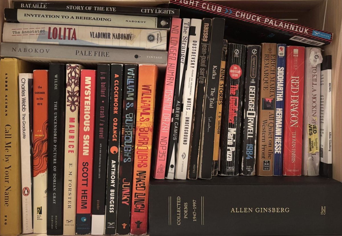 Some of the books in the author's collection. Photo Courtesy of Addy Bair.