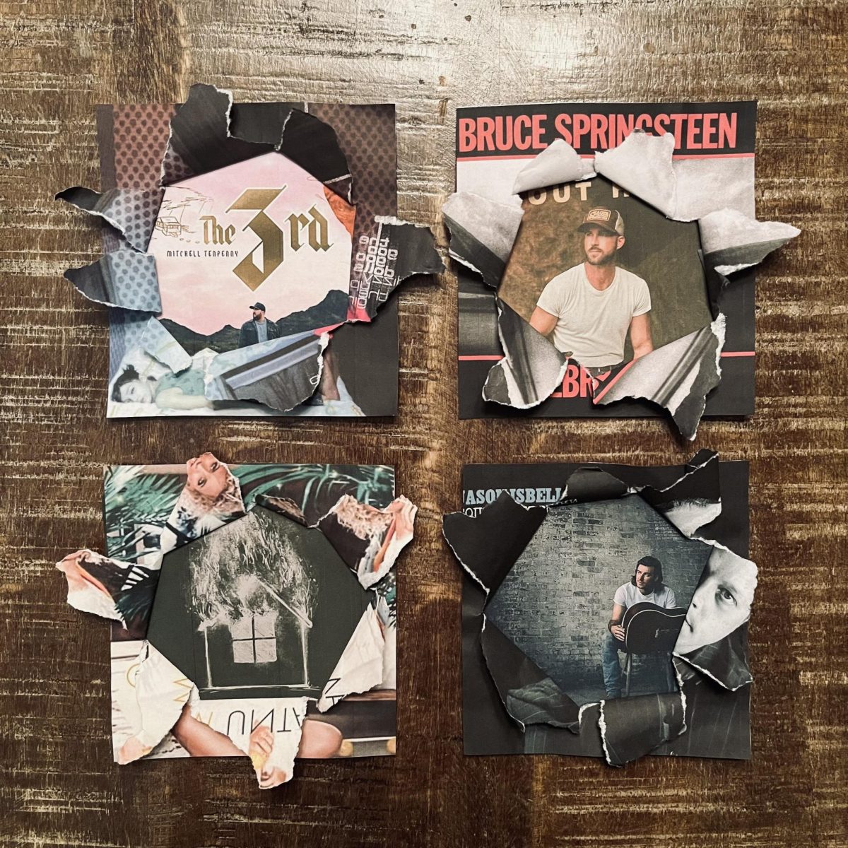 Album covers for the songs mentioned by the author. Photo courtesy of Maven Bolick.
