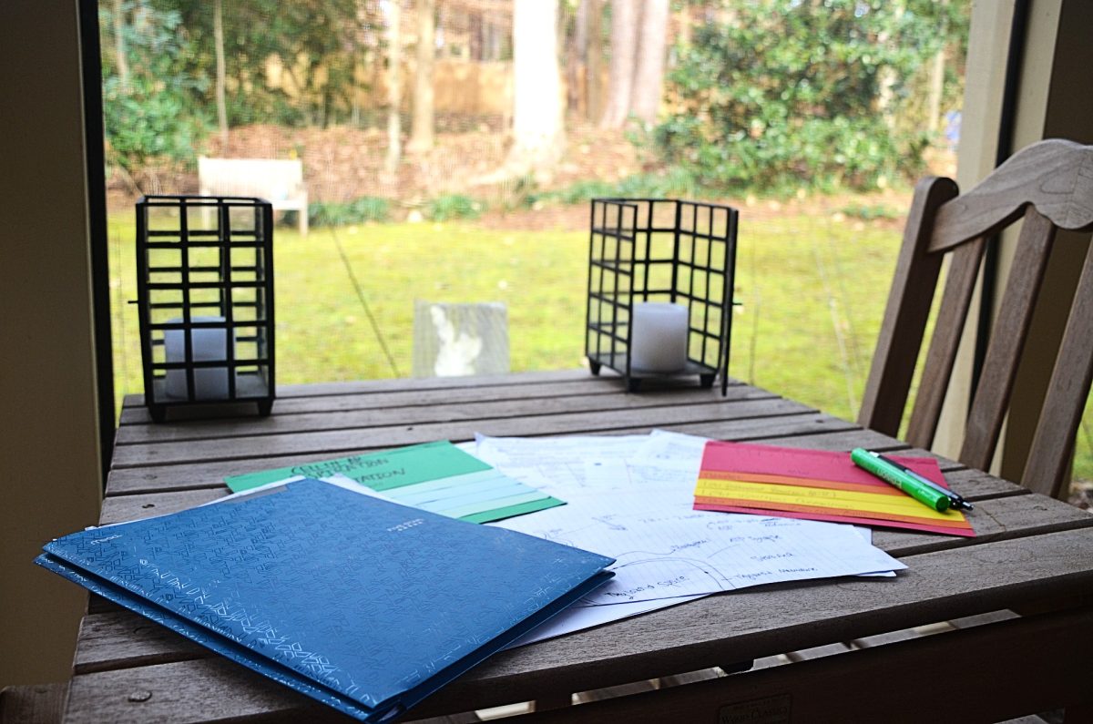 A photo of the author doing his homework in a peaceful environment. Photo by Michael Bryant.