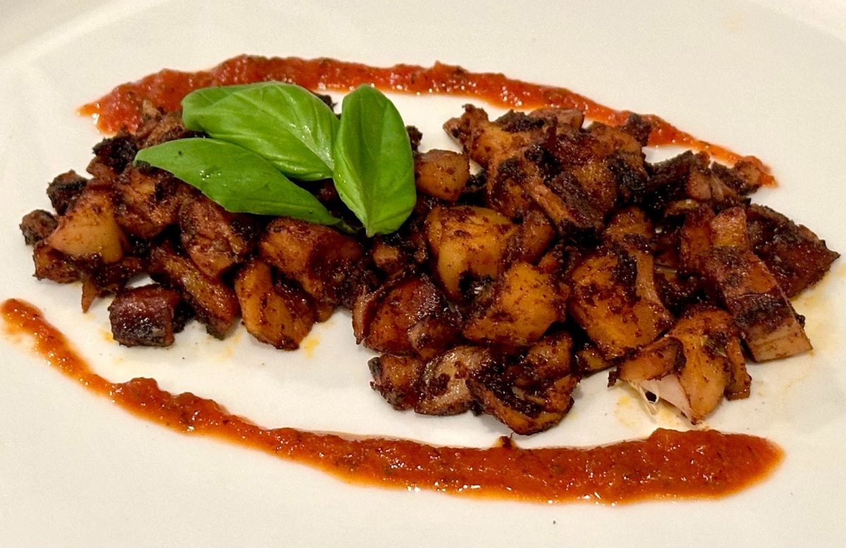 A photo of a calamari dish made by the author. Photo by Michael Bryant.