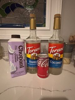 Author’s dirty soda ingredients. Photo Courtesy of Rachel Belknap.