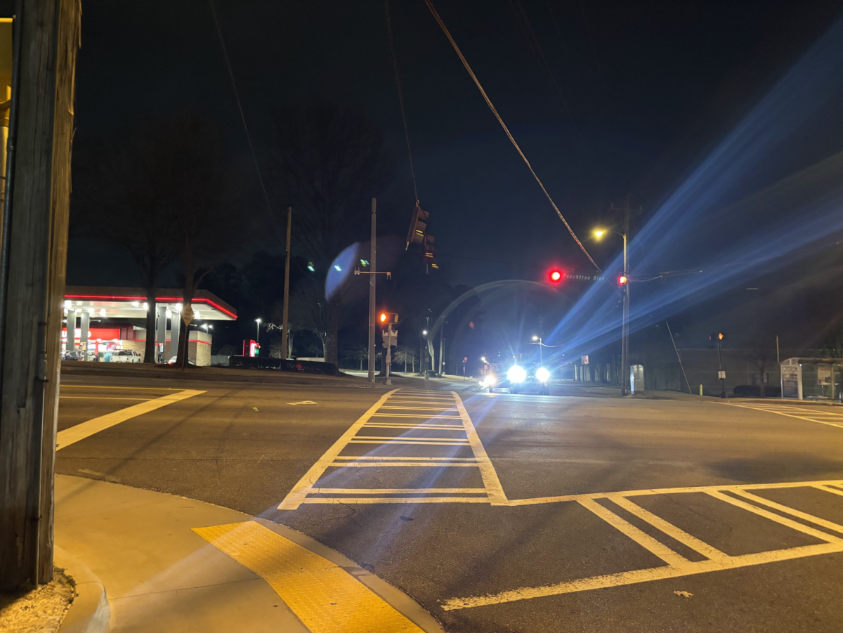 A photo of Peachtree Industrial Boulevard. Photo by Addy Bair.