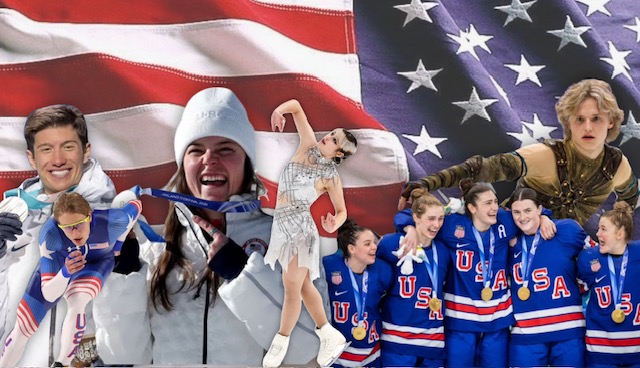 A collage of some of Team USA's medalists. Photo by Sela Sokol.