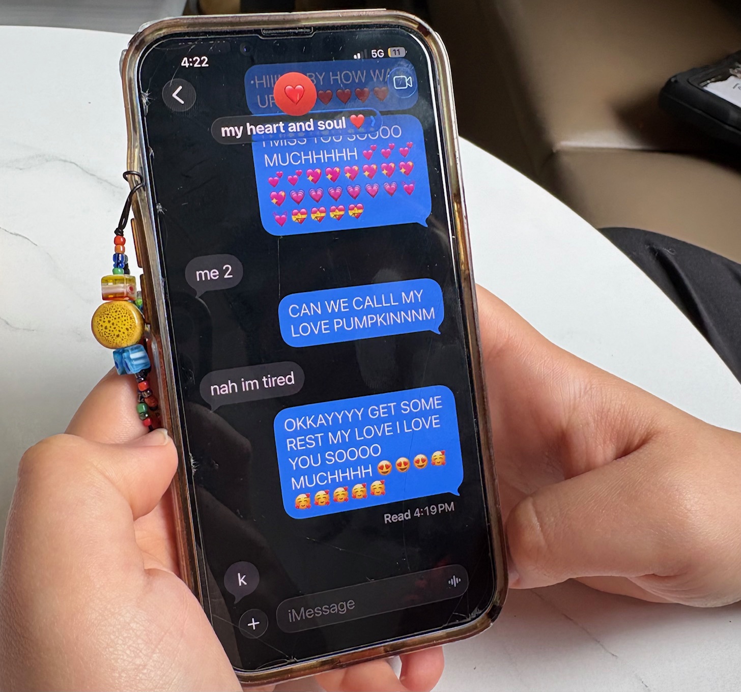 A nonchalant highschooler who responded to love bomb texts. Photo by Sela Sokol. 