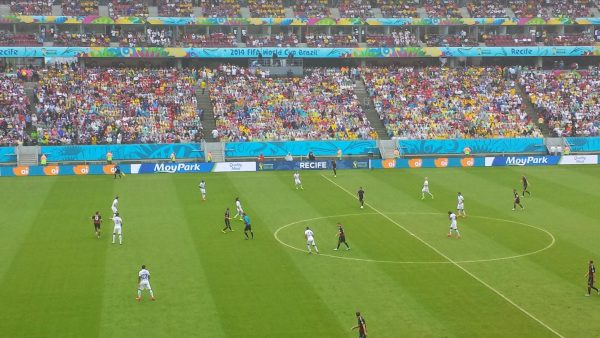 The USA v Germany men's game in Brazil during the last World Cup (2022). Photo Courtesy of Robin Triplett.