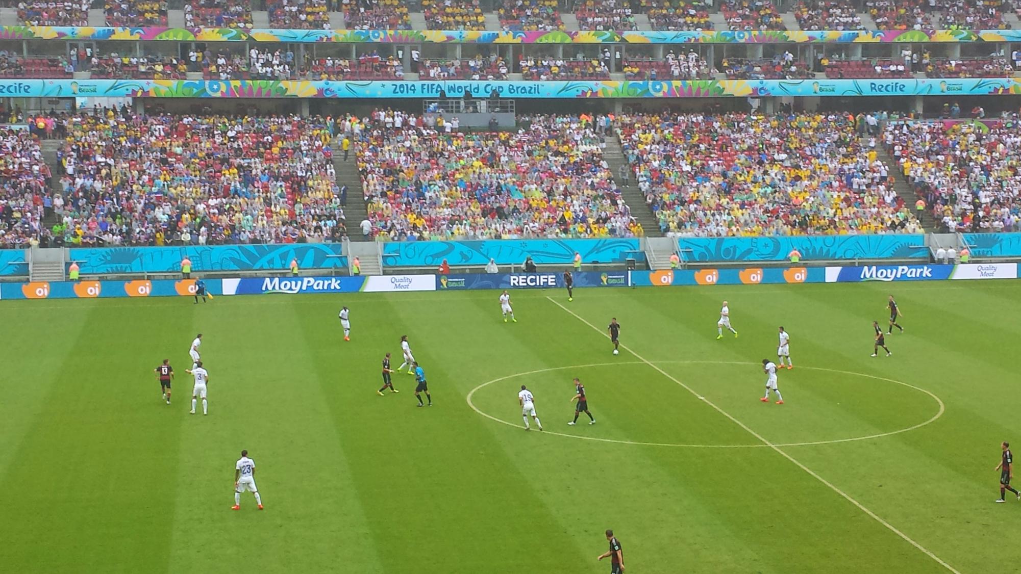 The USA v Germany men's game in Brazil during the last World Cup (2022). Photo Courtesy of Robin Triplett.